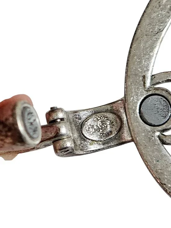 Premier Designs Silver Tone Open Circle Pendant Necklace Multi Strand Black Cord - Picture 5 of 8